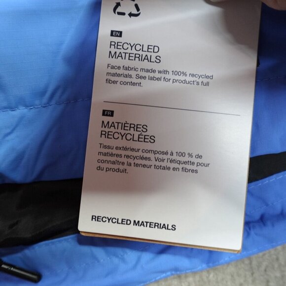 The North Face Womens Jacket Large Blue Full Zip Antora Rain Hoodie NEW - Picture 9 of 11